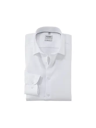 OLYMP LEVEL FIVE | Hemd Slim Fit | weiss